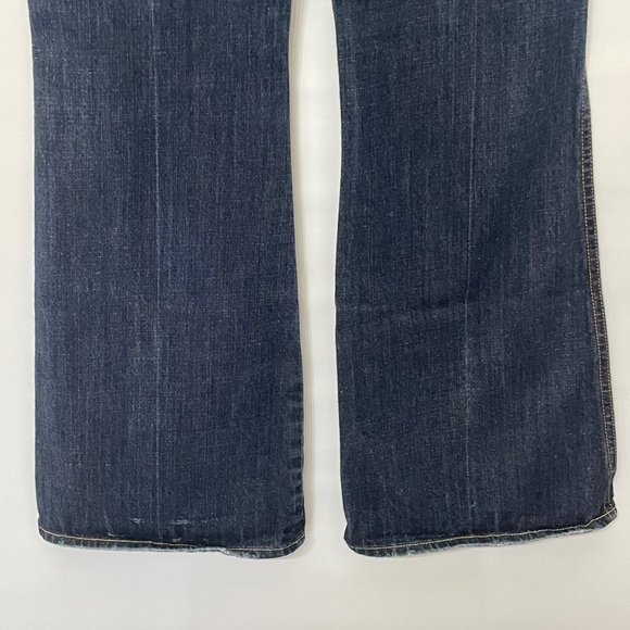 7 For All Mankind Womens 30 A Pocket Bootcut Flare Denim Jeans Low Rise USA Made - Picture 5 of 16